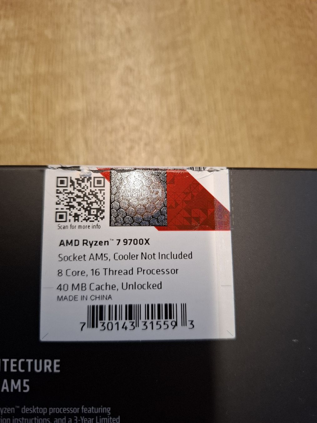 Amd Elektronikbauteile: Ryzen 7 9700x  – Gebraucht aus Gossliwil von hydromat91 1