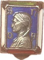 DISTINTIVO SOCIO ONORARIO – SOCIETÀ NAZIONAL DANTE ALIGHIERI