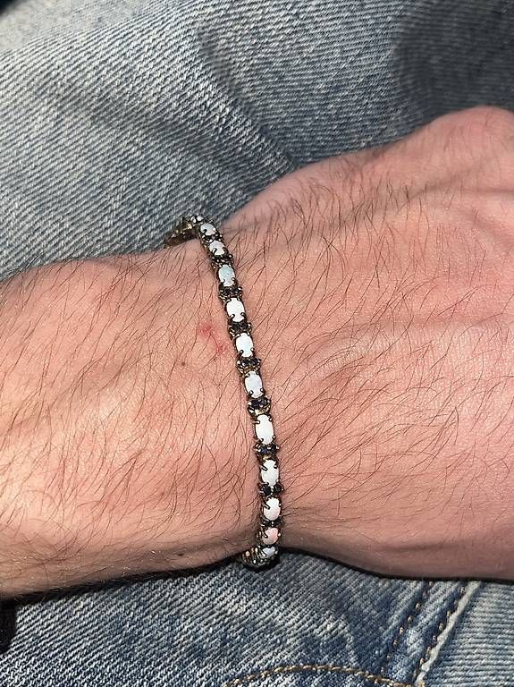 Bracciali & Braccialetti: 925 Silber Armband mit Opalen – Usato da Kreuzlingen venduto da gab_75s8 4