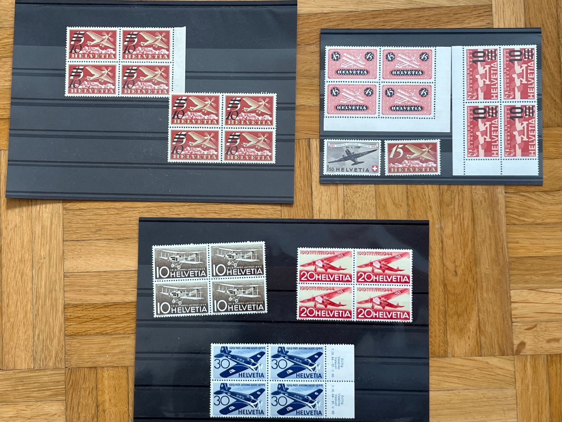 Tutti i francobolli: Lot Flugpost postfrisch mit Gummi – Usato da Romanshorn venduto da luxcollect