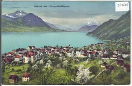 Gersau - Panorama - Litho