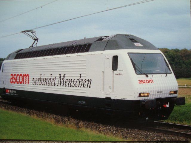 Cartoline postali: SBB Re 460 033-4 ''ASCOM'' – Nuovo e nell'imballaggio originale da Thun venduto da Abigboss