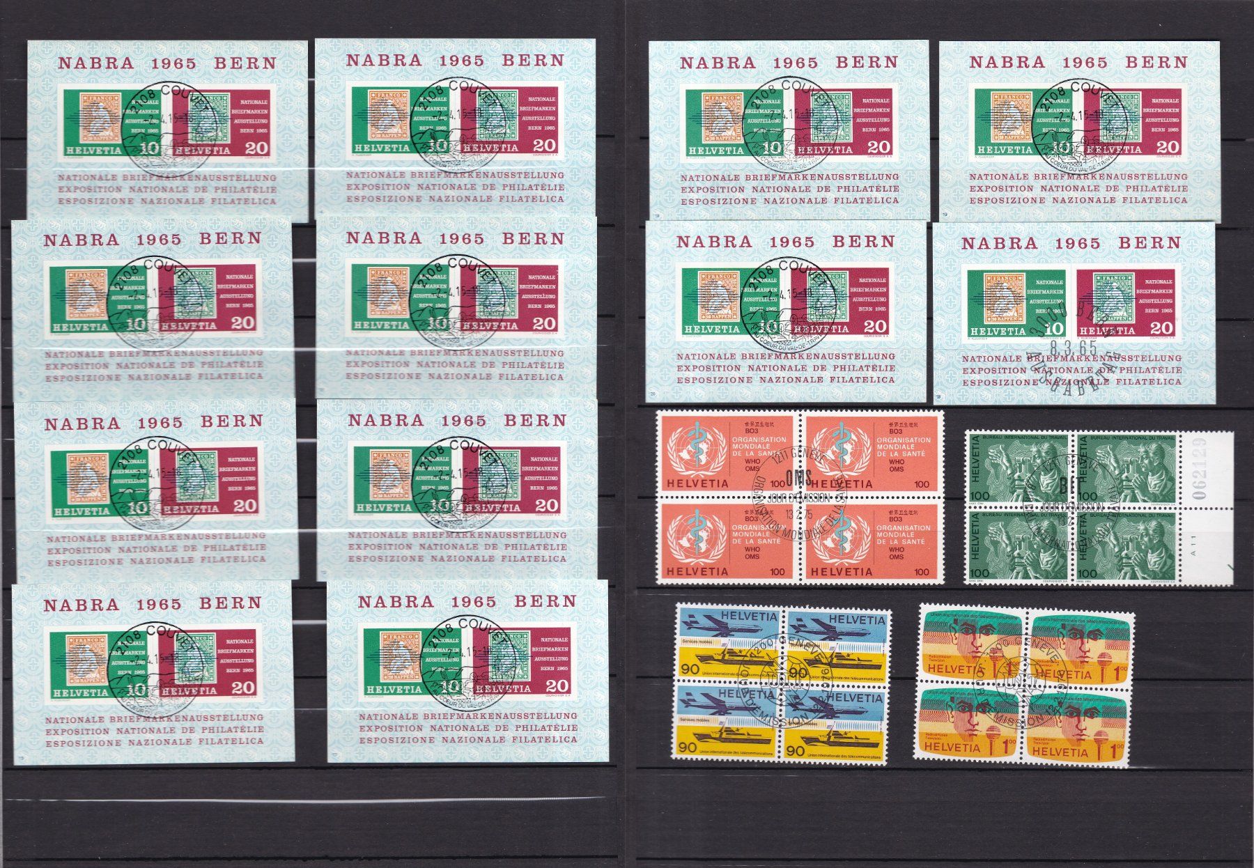 Tutti i francobolli: CH Briefmarkenalbum, viele Blocks – Usato da Münchwilen AG venduto da Nesar 3