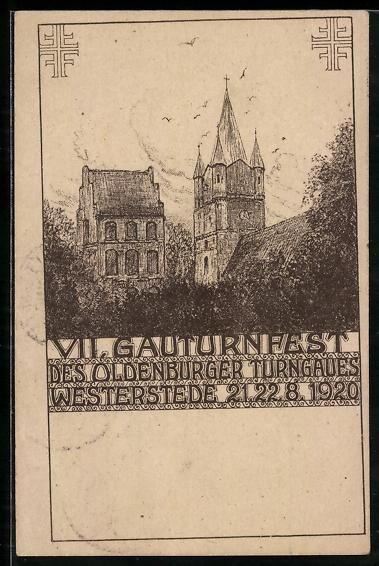 Cartoline postali: Westerstede, VII. Gauturnfest des Oldenb – Usato da Berlin venduto da bartko-reher