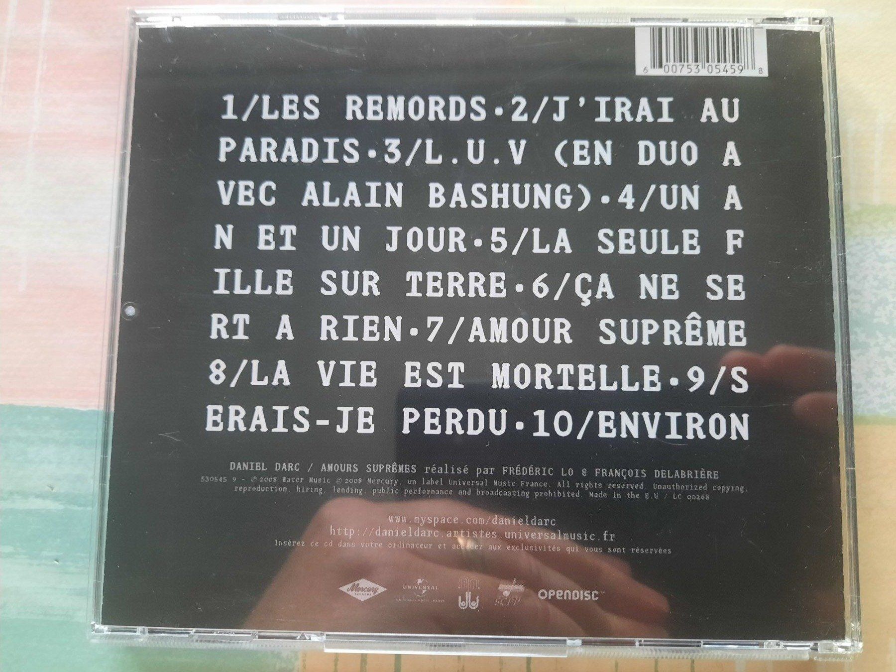CDs: Cd Daniel Darc - Amours Suprêmes – D'occasion à Pully par bro_n52j 1