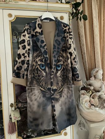 Eyecatcher Gehrock mit Leopardengesicht 