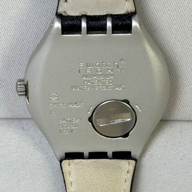 Swatch Montres: Swatch Irony Aluminium, Bracelet Cuir Noir, à saisir! – D'occasion à Genève par MonPucier 3