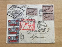 Flugpostbrief DOX 1930 nach Argentinien Kat. 800.--