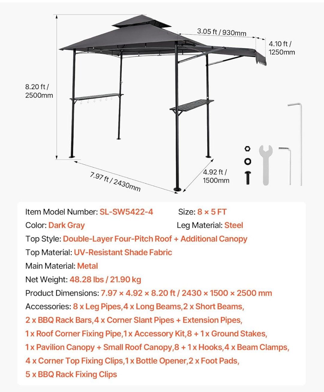 Tende & Padiglioni: Grill Pavillon neu und Verpackt  – Nuovo e nell'imballaggio originale da Rapperswil /Be venduto da HS-Racing 3