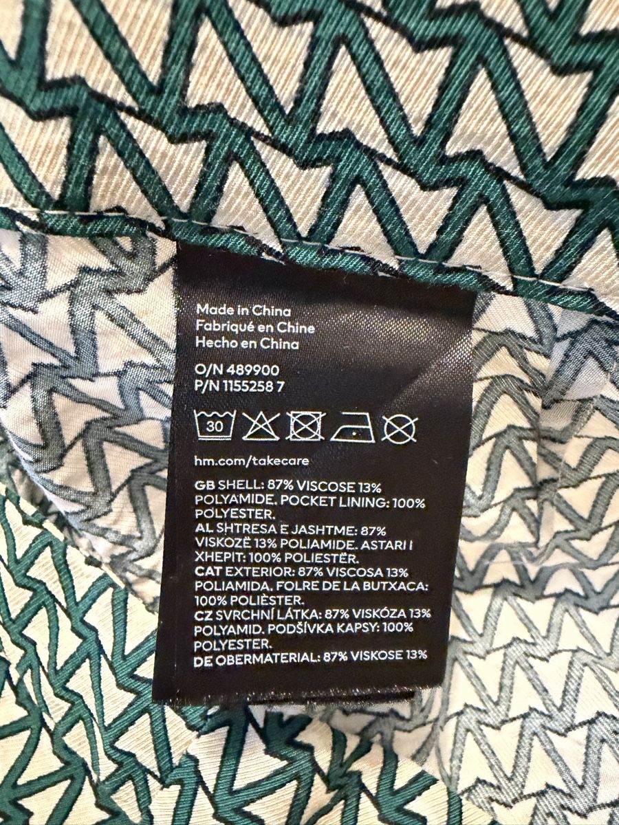 H&M Pantaloni: H&M Hose grün/beige Grösse 38. – Usato da Adliswil venduto da StephanieAnnina 7