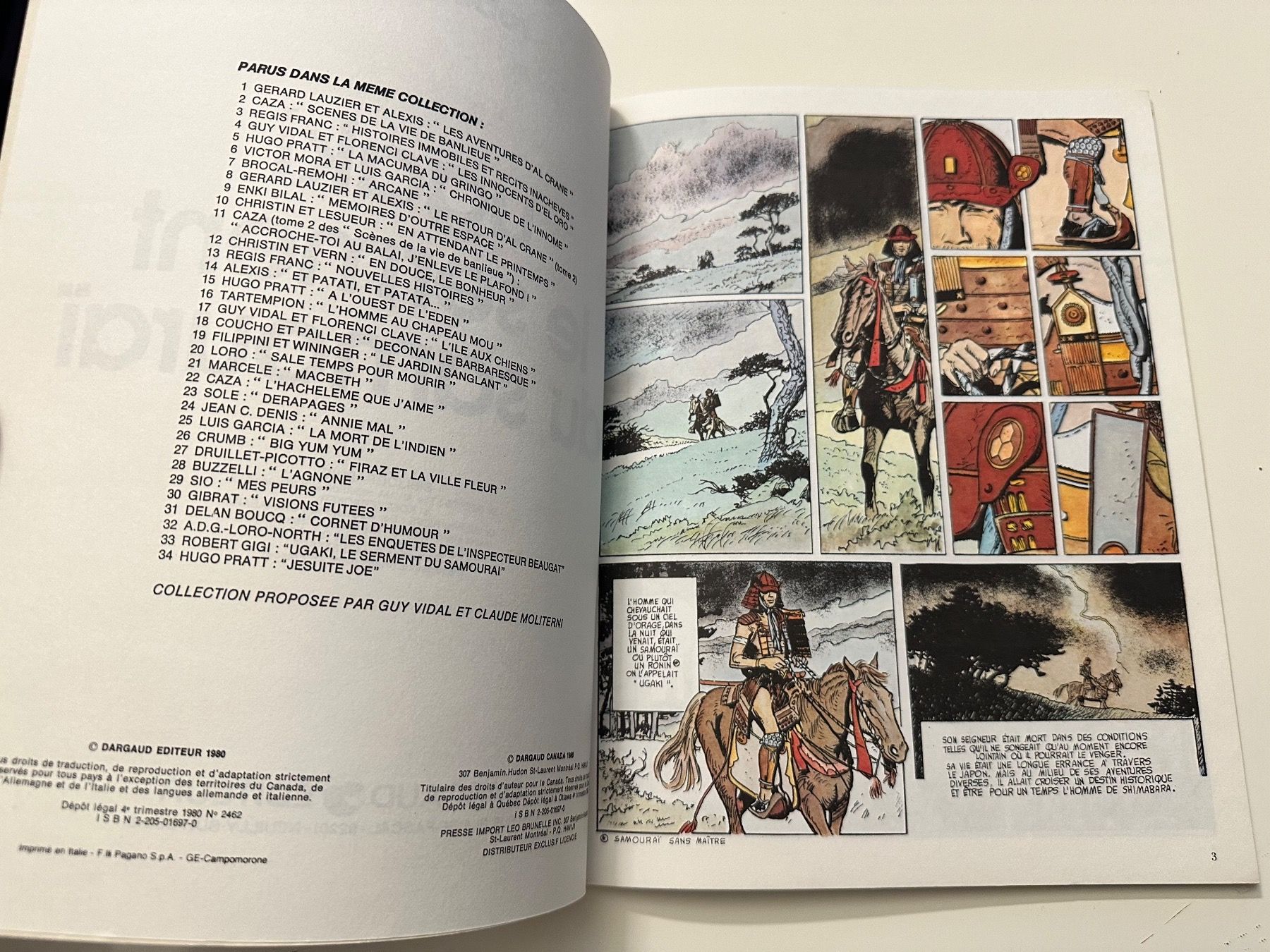 Fumetti: ROBERT GIGI - UGAKI, LE SERMENT DU SAMOURAI – Usato da Münsingen venduto da Ganjam 3