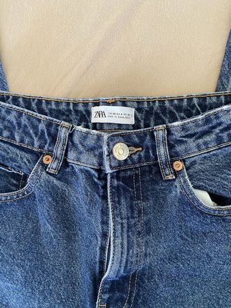 Jean Zara bleu coupe MOM taille 36