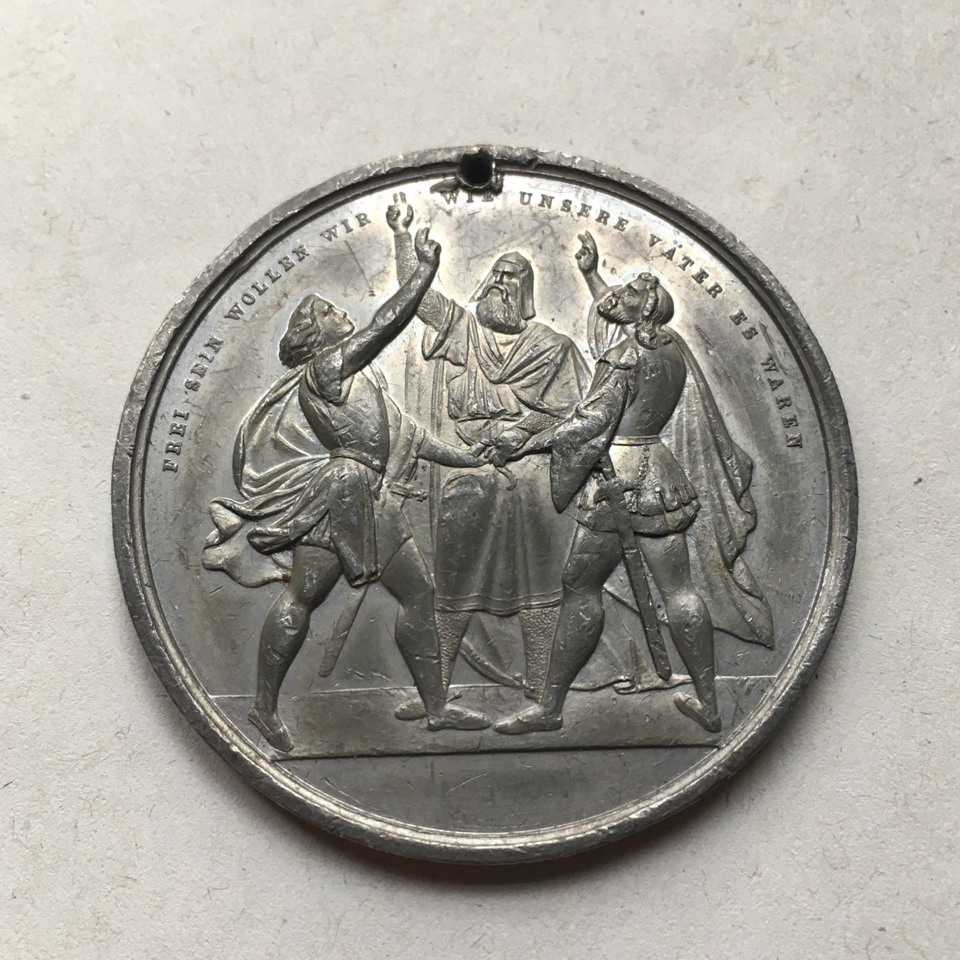 Medaglie: 1872 Medaille Eidg. Schützenfest Zürich – Usato da Kirchberg SG venduto da Helveticus00