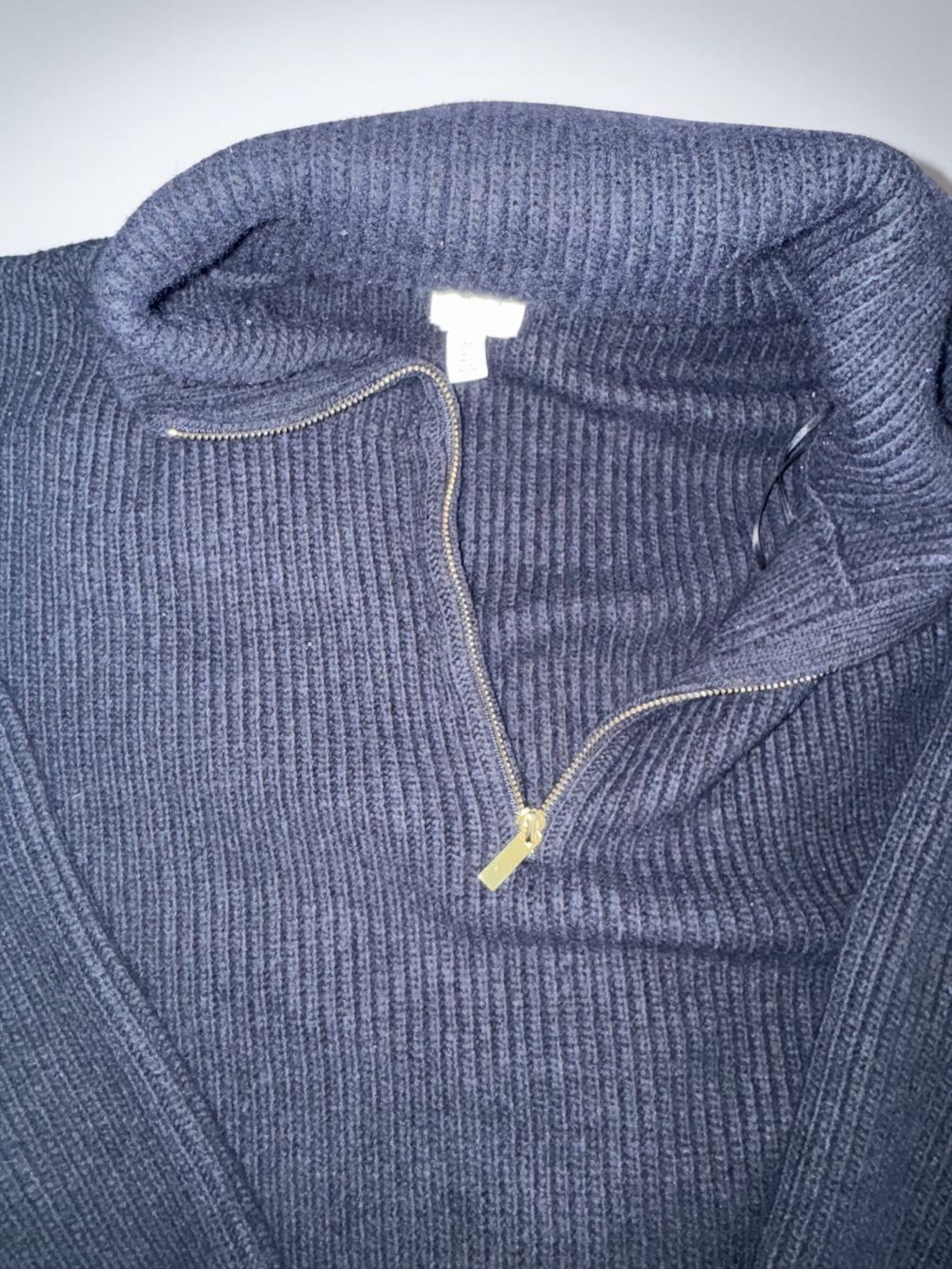 H&M Pullover & Sweatshirts: H&M Oversized Quarter-Zip Pullover dunkelblau Gr. XL – Gebraucht aus Bern von MissionAusmisten 1