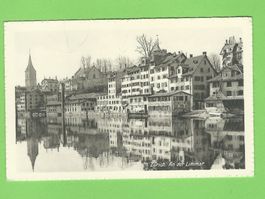 Zürich an der Limmat, schöne Ansichtskarte! Rarität!