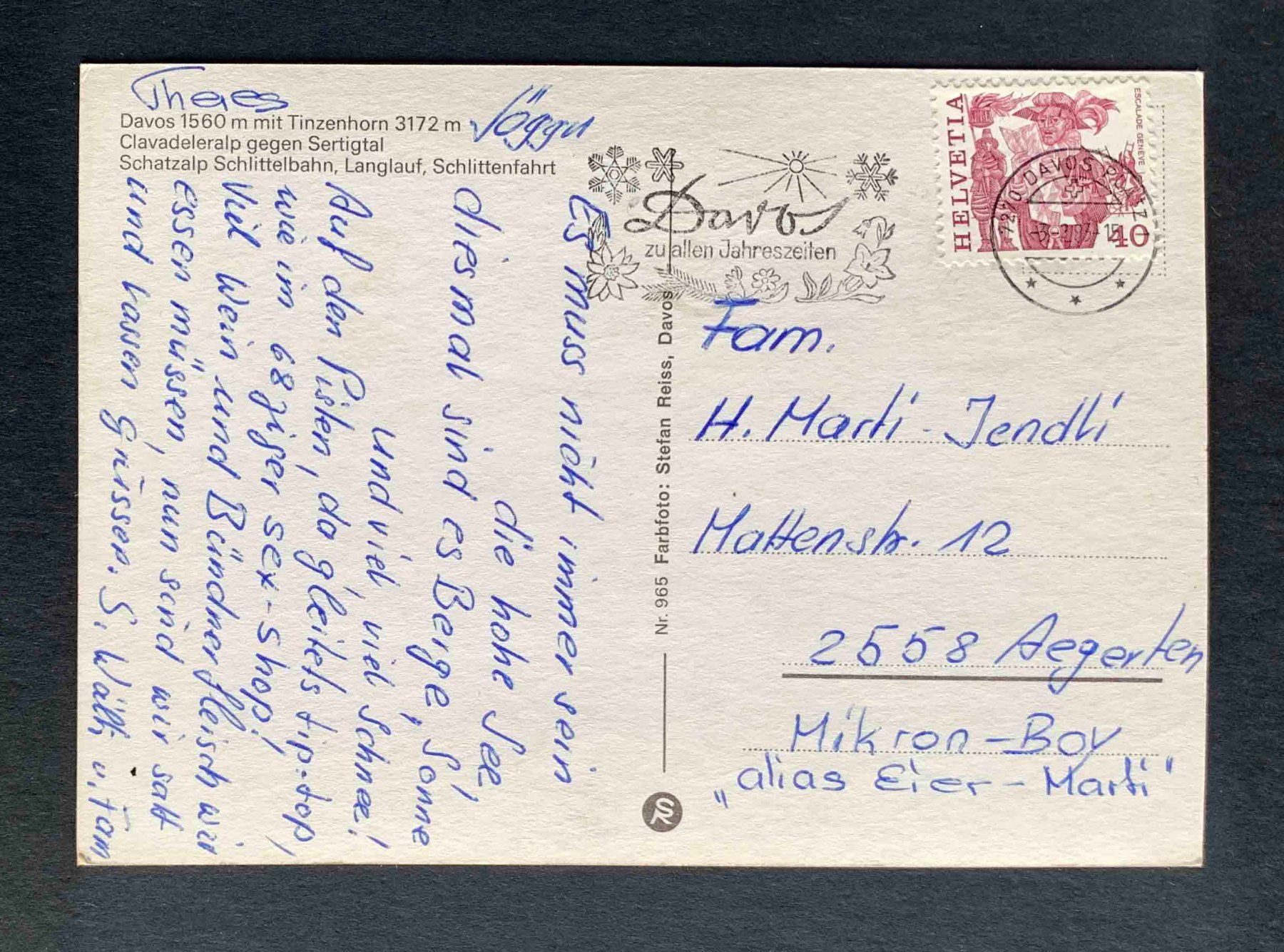 Cartoline postali: AK Davos – Usato da Goldau venduto da artelier1 1