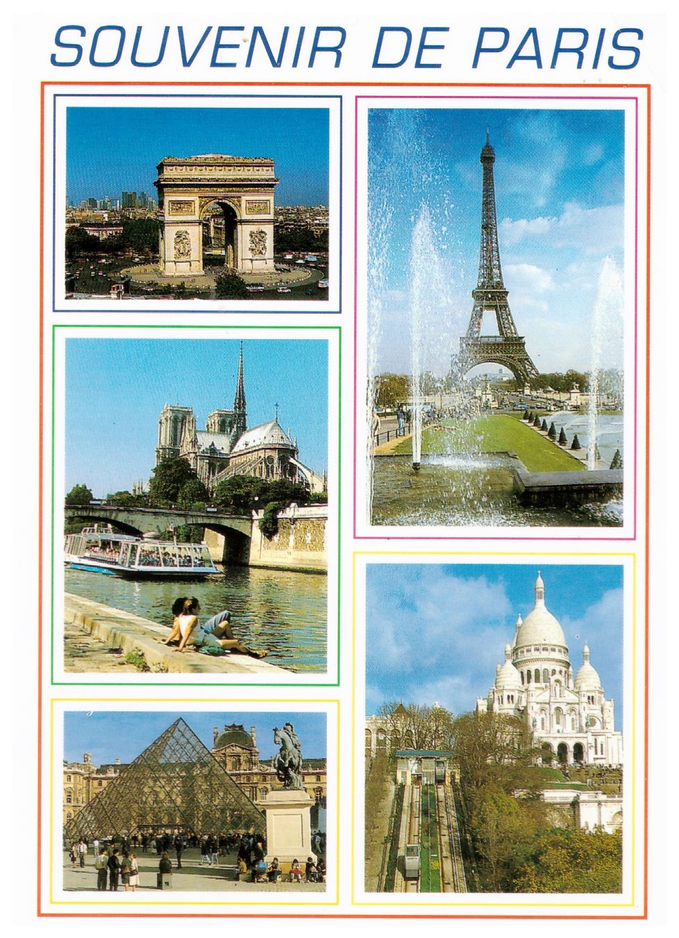 Cartoline postali: Alte Ansichtskarte 1993, "Souvenir de Paris" – Usato da Niederglatt ZH venduto da Viktor1949
