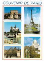 Alte Ansichtskarte 1993, "Souvenir de Paris"