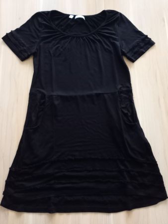 Schwarzes Longshirt / Shirtkeid in Gr. 36/38 von bonprix