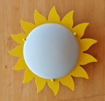 Decken-Wandleuchte Sonne Gelb Kinderzimmer, Lampe Gebraucht