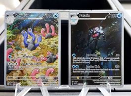 🇬🇧 Pokémon Lot AR Wugtrio #224 & Palafin #225 PAF ab 1.-
