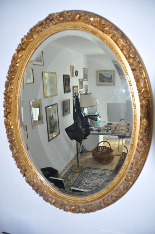 Goldener Vintage Spiegel, Wandspiegel, Top Zustand! 1