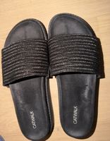 Catwalk Sommer Pantoletten, schwarz, Grösse  39, neuwertig