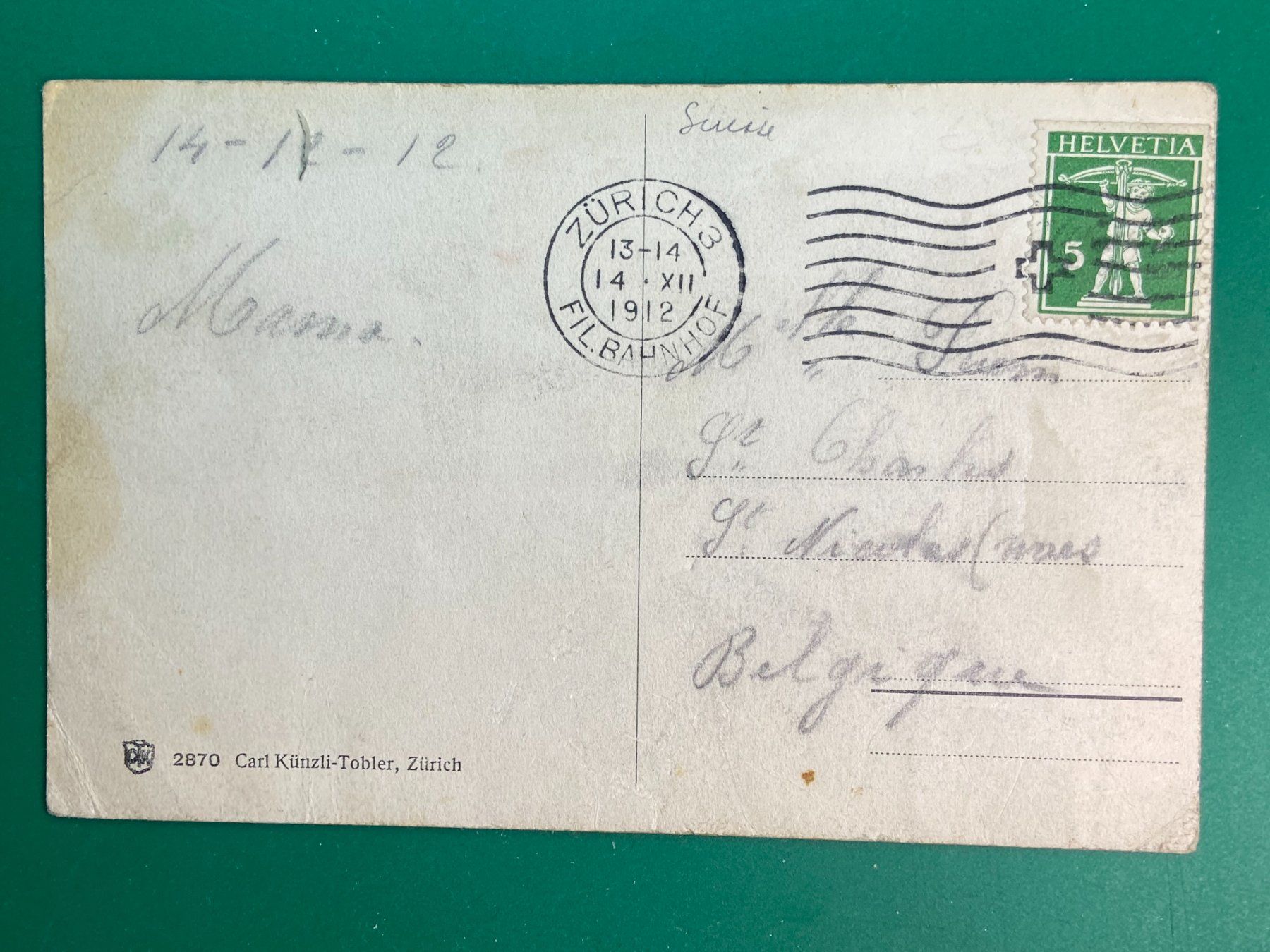 Cartes postales: Zürich – D'occasion à Steg VS par danwer74 1