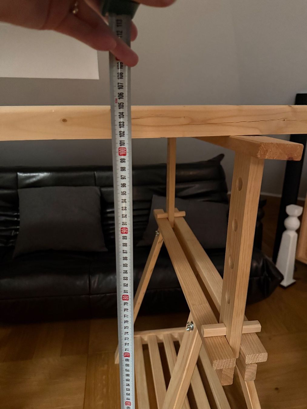 Schreibtische: Schreibtisch Bockgestelle aus Holz mit Ablage – Neu (gemäss Beschreibung) aus Zürich von josiep 5