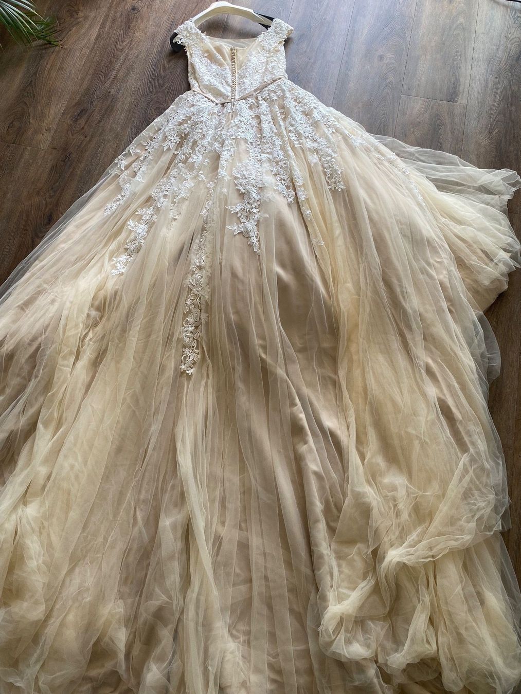 Vestiti: Hochzeitskleid champagne Princess effektive Gr. 46 – Usato da Wolfwil venduto da Piccola87 3