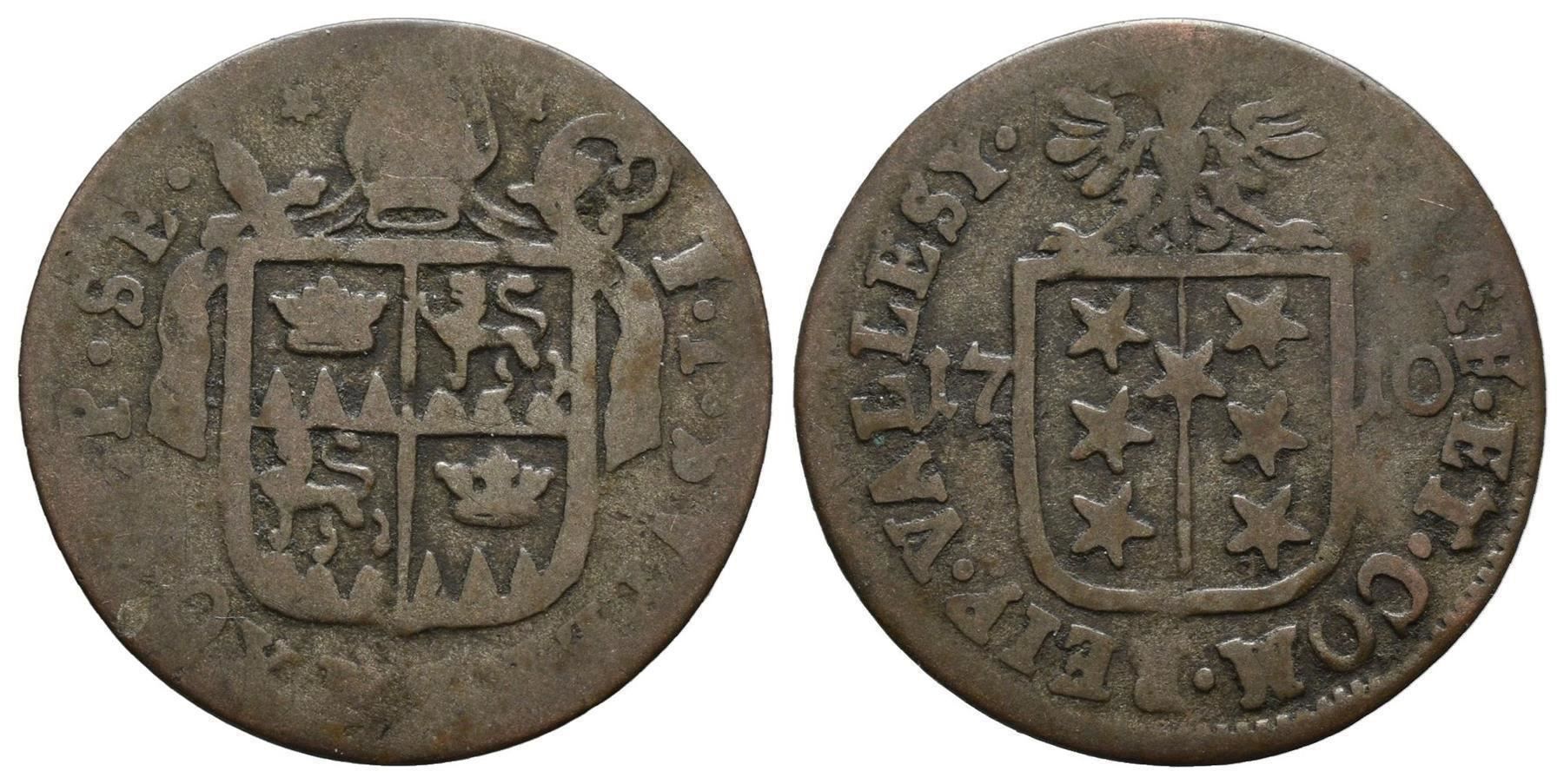 Tutti le monete: Wallis Batzen 1710  /3395 – Usato da Trimbach venduto da Solothurn1