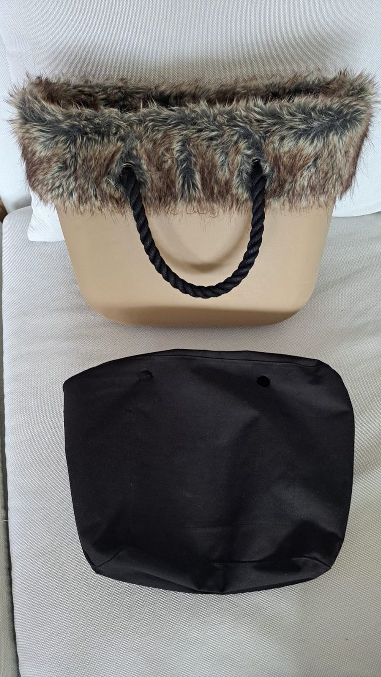 Obag Borse da donna: OBag Tasche mit mit abnehmbarem Kunstfell, NP: 150.- – Usato da Massagno venduto da Michaela.F 1