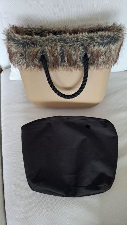 OBag Tasche mit mit abnehmbarem Kunstfell, NP: 150.-