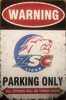 ZSC Lions Parking Blechschild Eishockey Hallenstadion EN