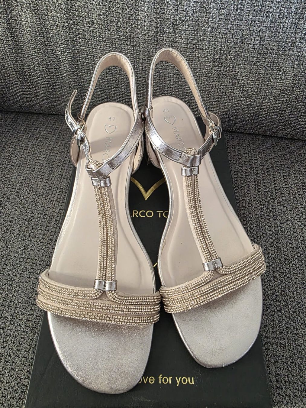 Scarpe da donna: Marco Tozzi - Sandalen, Rosegold, Grösse 41, – Usato da Schlieren venduto da est_b2px 2