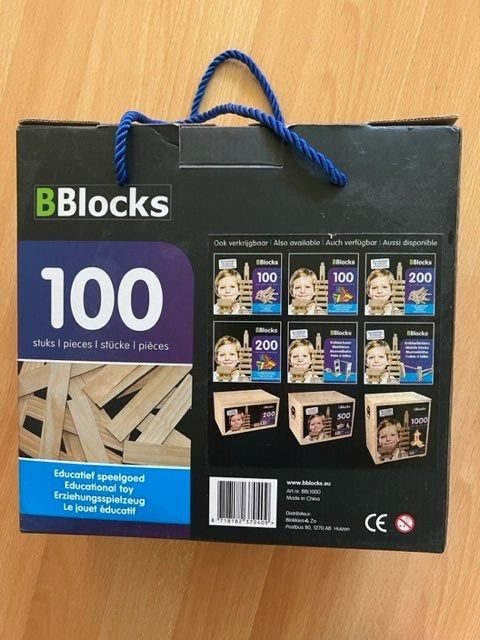 Giocattoli: BBlocks Baubrettchen 100 Stk. Naturholz – Usato da Wabern venduto da MagdalenaWabern 2