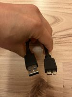 USB 3.0 zu Micro USB (E-Sata) Kabel, Schwarz, Neuwertig!