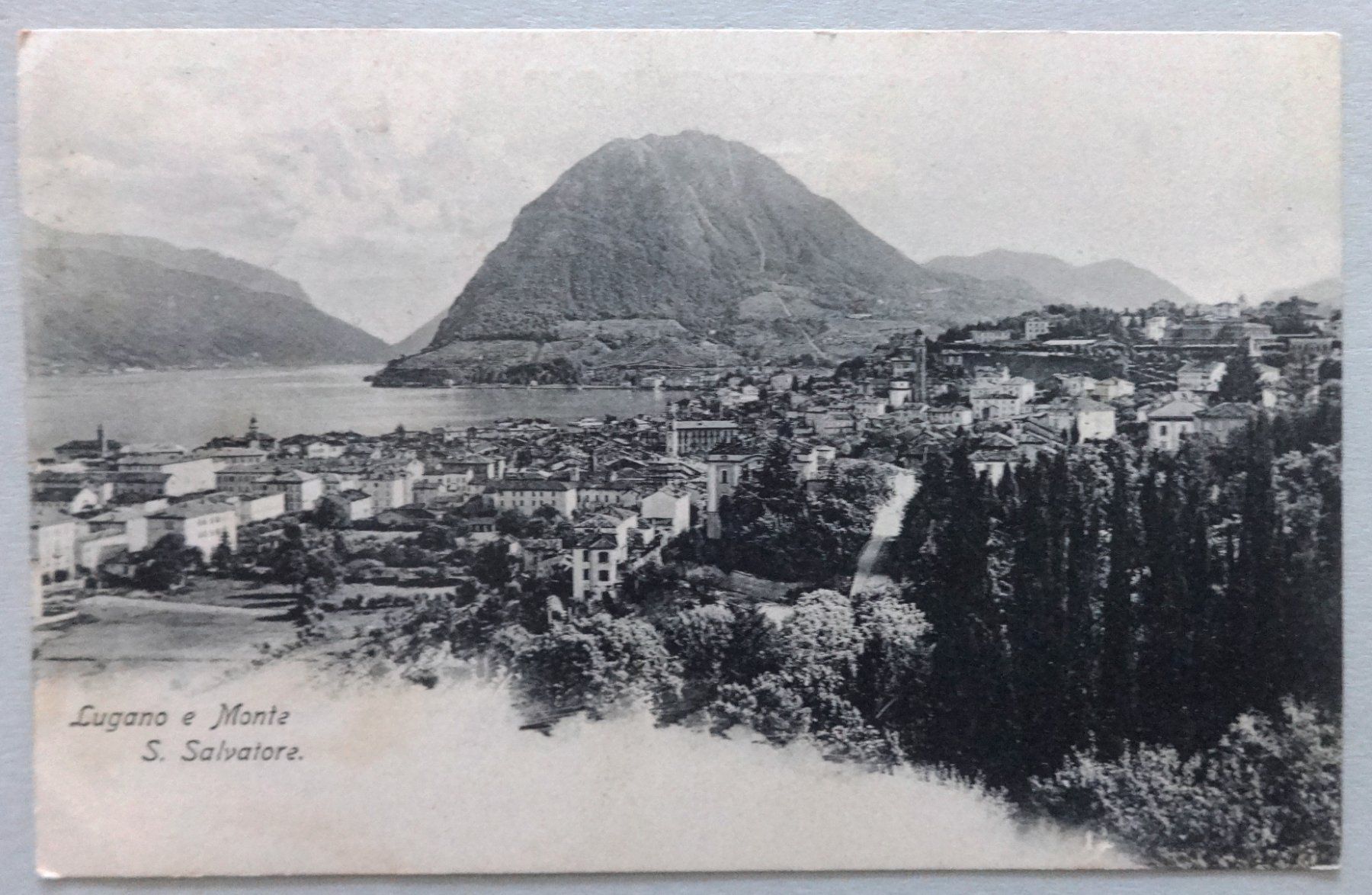 Ansichtskarten: Lugano e Monte S. Salvatore – Gebraucht aus Fétigny von Billy2miny