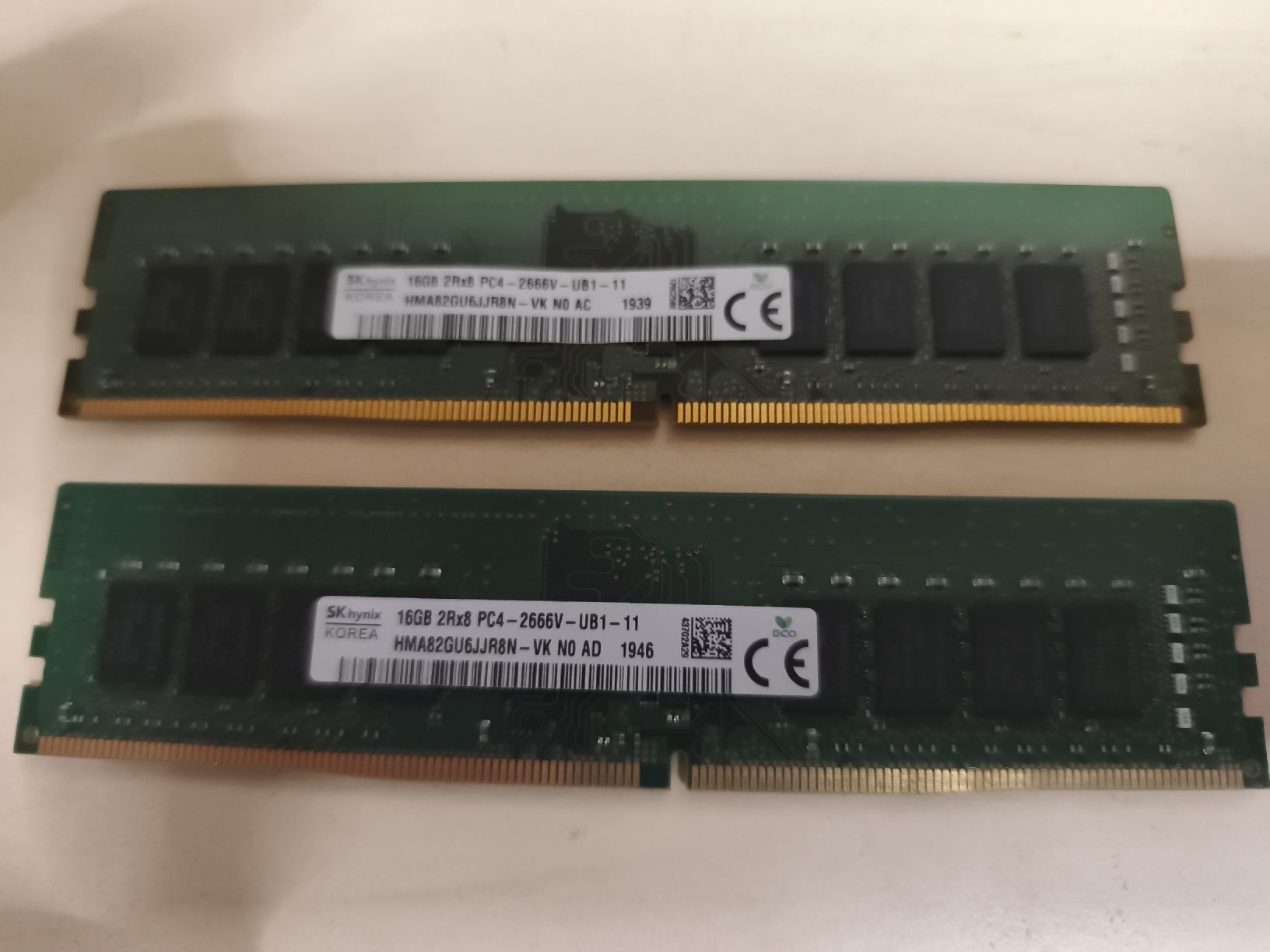 Memory / RAM: 2 mal 16GB DDR 4Ram – Gebraucht aus Burgdorf von weggu.666