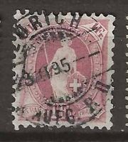 CH071d - Helvetia debout 71d vollstempel Zurich