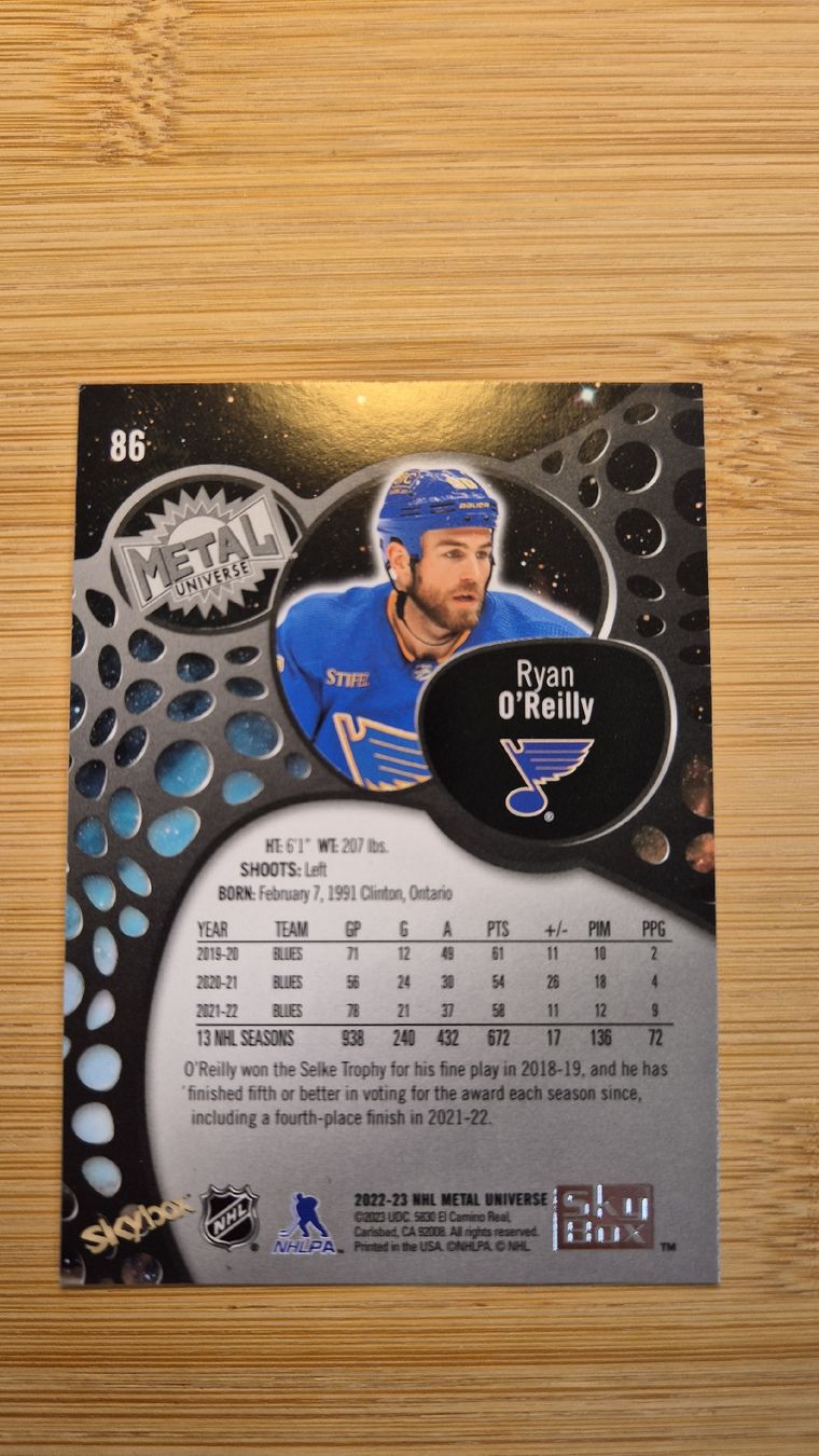 NHL Carte collezionabili: NHL St. Louis Blues Ryan O'Reilly – Usato da Bellach venduto da paedu-1980 1