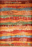 Handgeknüpfter afghanischer Khurjeen Orientteppich 300x250cm