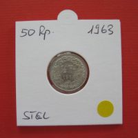 50 Rappen 1963, stempelglanz ( gelbe Markierung )