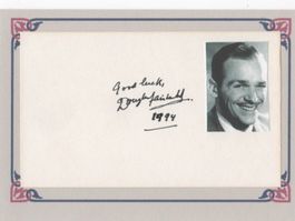 Autogramm von Schauspieler Douglas Fairbanks Jr. USA, †