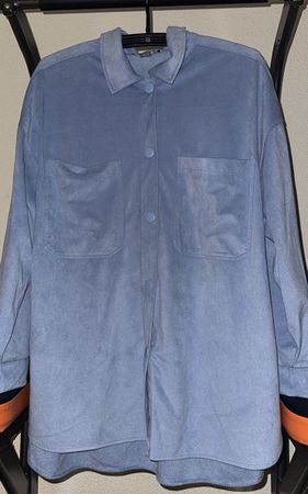 Trendige Übergangs Jacke im Hemd-Stil Gr 44