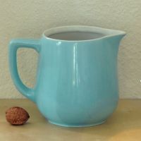 Pot en porcelaine Rössler, bleu, 1 litre, années 1950-60s