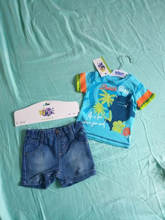 Sommer Set, WSP! Kids, Gr. 68-74, T-Shirt & Shorts, Neu!