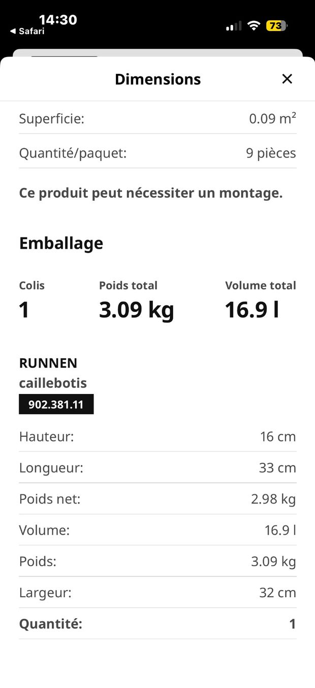 Ikea Bodenbeläge: Caillebotis IKEA 112 pces 30cmx30cm – Gebraucht aus Vesenaz von nad_99mk 3