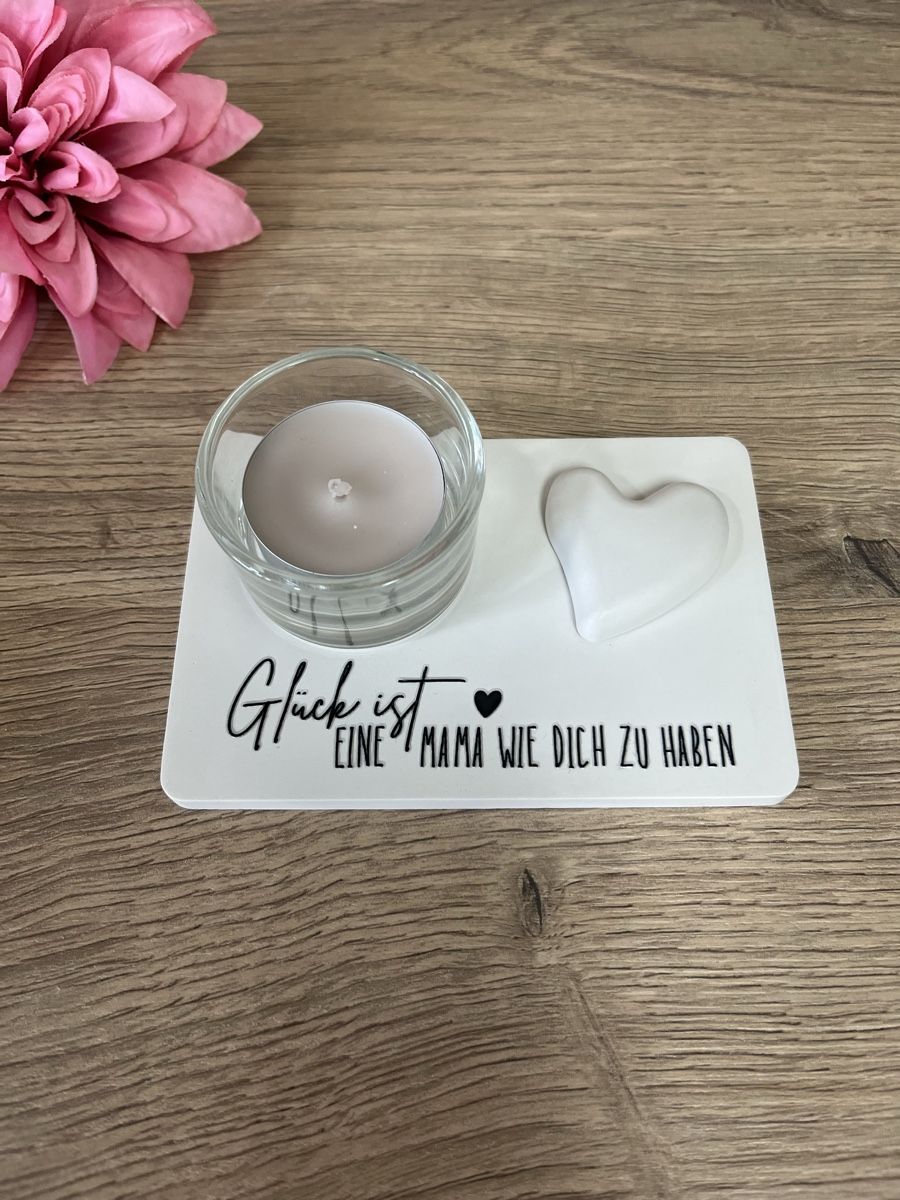 Tutte le decorazioni: Muttertagsgeschenk, Teelicht, Geschenk Mama – Nuovo (secondo la descrizione) da Frick venduto da van_2dhd