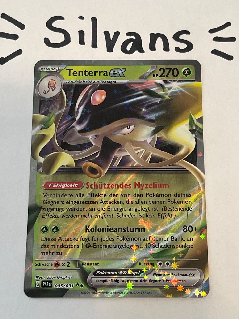 Pokémon Carte collezionabili: Tenterra ex 005/091 Paldeas Schicksale Deutsch – Nuovo (secondo la descrizione) da Wil SG venduto da Silvans